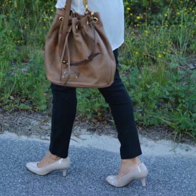 Two Ways to Wear Nude Heels in Fall