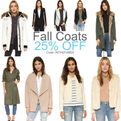 Best Fall Coats at Shopbop FnF Sale