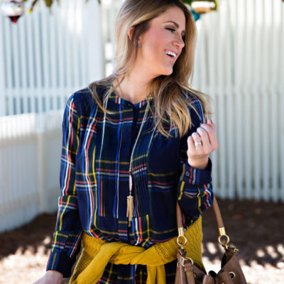 Plaid Shirt Dress