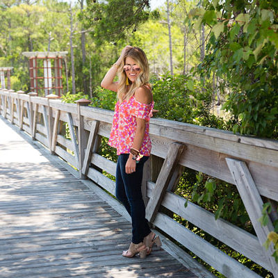 Floral Cold Shoulder