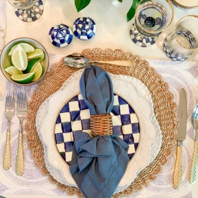 Summer Tablescape with Mackenzie-Childs